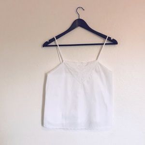Feels-like-cotton White Tank